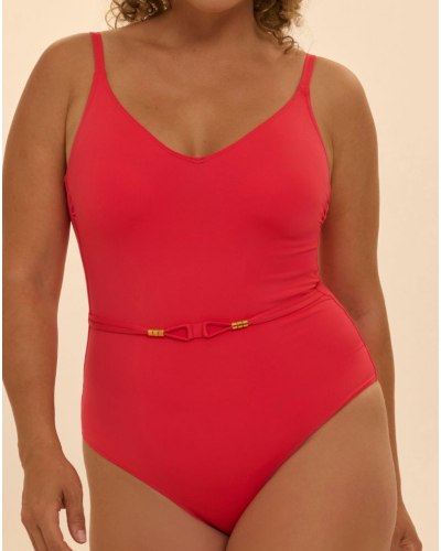 Maillot de bain une pièce coque Simone Pérèle Perle (Flamingo)
