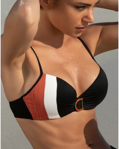 Soutien-gorge de bain corbeille coque Lise Charmel Chic Aquatique (Ginger Chic)