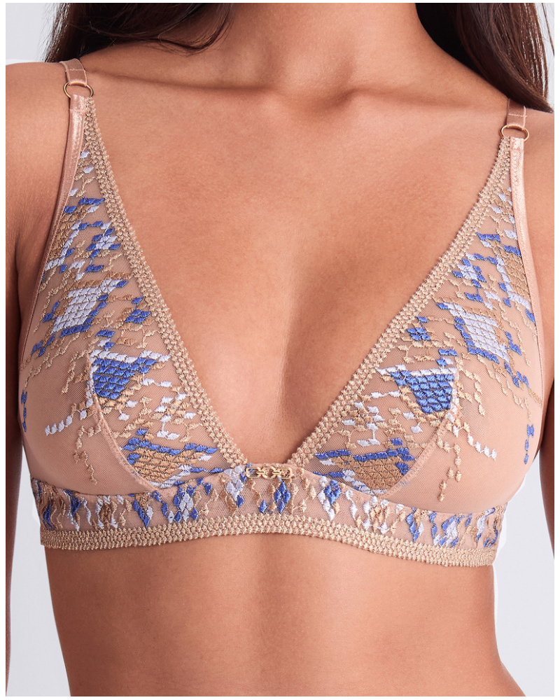 Sujetador triangular bralette Aubade Poetic Delights (Skyway)