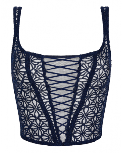 Long bra Aubade Secret Memories (Deep Blue)