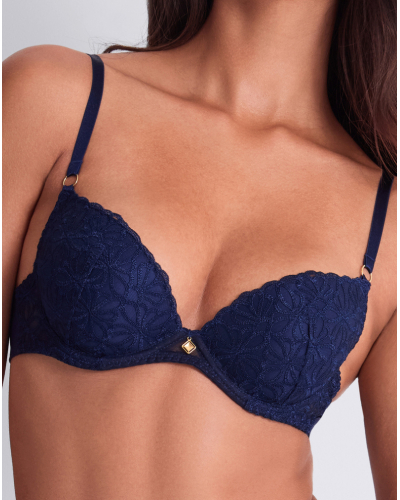 Sujetador plunge preformado Aubade Secret Memories (Deep Blue)