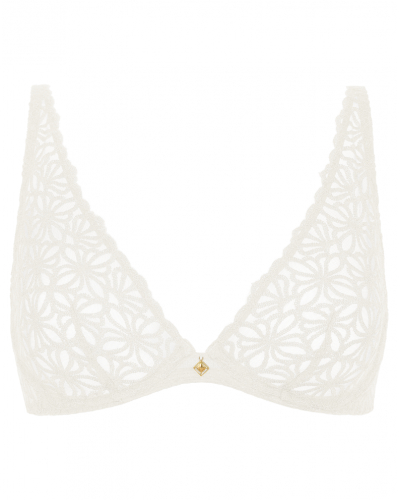 Soutien-gorge triangle ultra plunge Aubade Secret Memories (Ivoire)