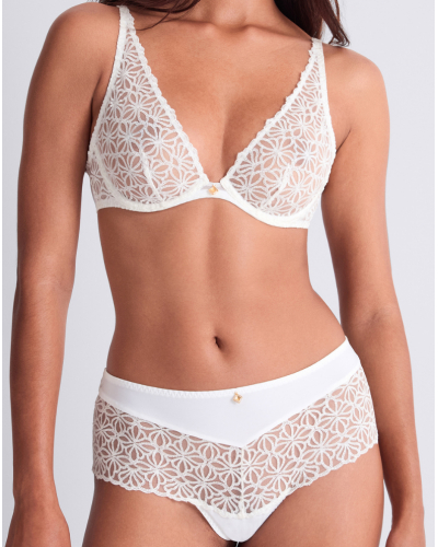 Ultra-plunge trinagle bra Aubade Secret Memories (Ivoire)