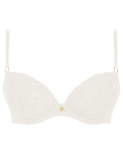 Plunge padded bra Aubade Secret Memories (Ivoire)