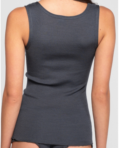 Oscalito wool and silk Tank Top 3442R (Tempesta)