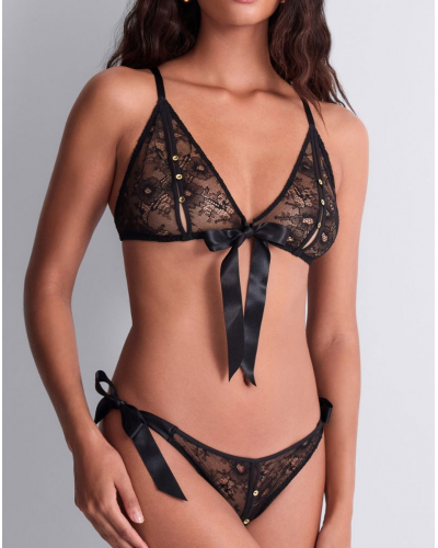 Set Lace Insomnia Aubade Boîte à désir (Black)