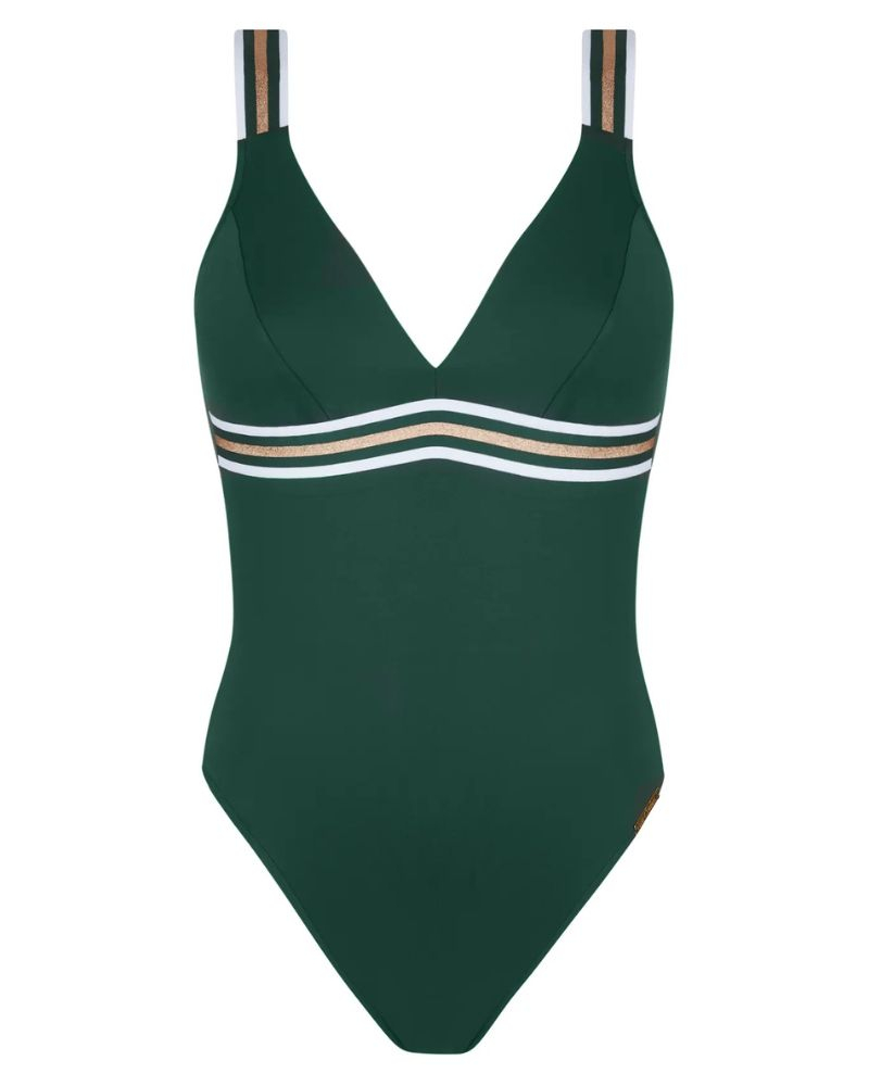 Maillot de bain une pièce maintien ouvert Lise Charmel Energie Nautique (Cyprès Nautique)