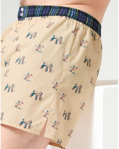 Caleçon à suspensoir 100% coton bio Arthur (Jaune)