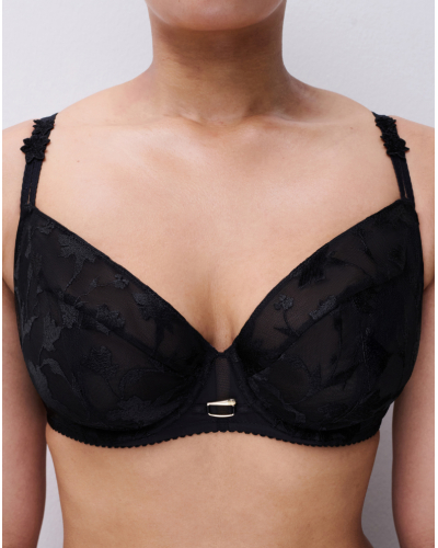 Underwired envelopping bra Chantelle Idyll (Black)