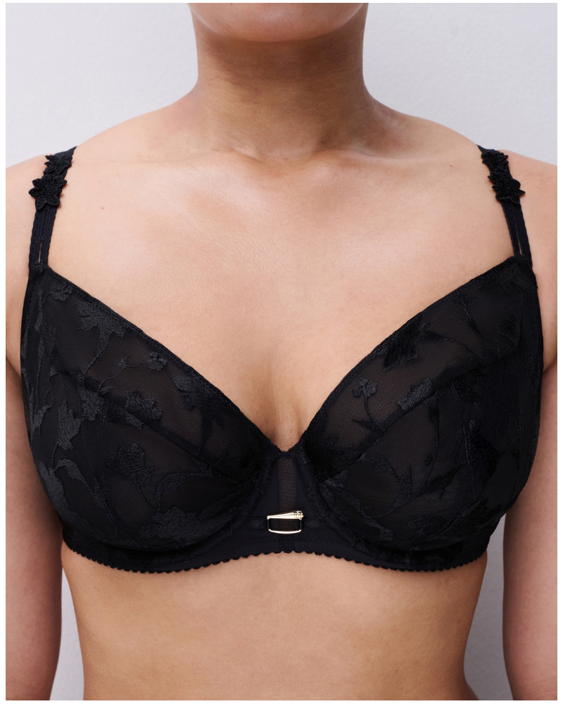 Underwired envelopping bra Chantelle Idyll (Black)