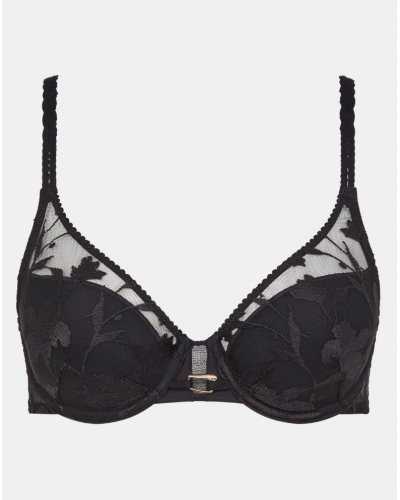 Soutien-gorge coque plongeant Chantelle Idyll (Noir)