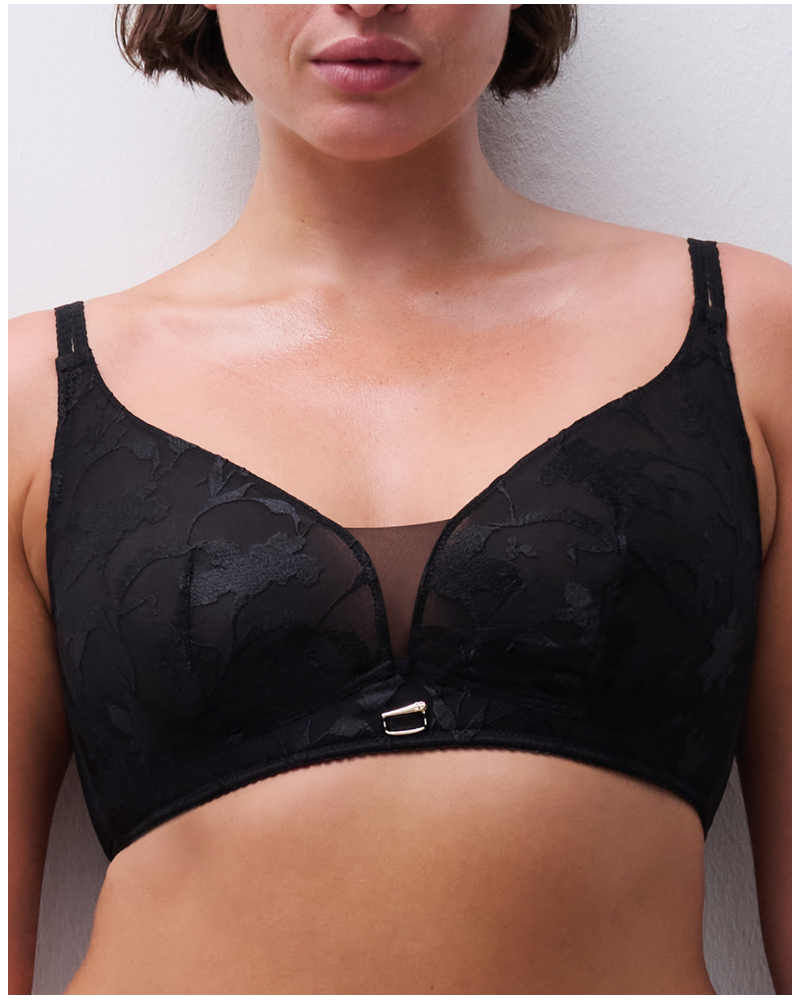 Sujetador sin aros Chantelle Idyll (Negro)