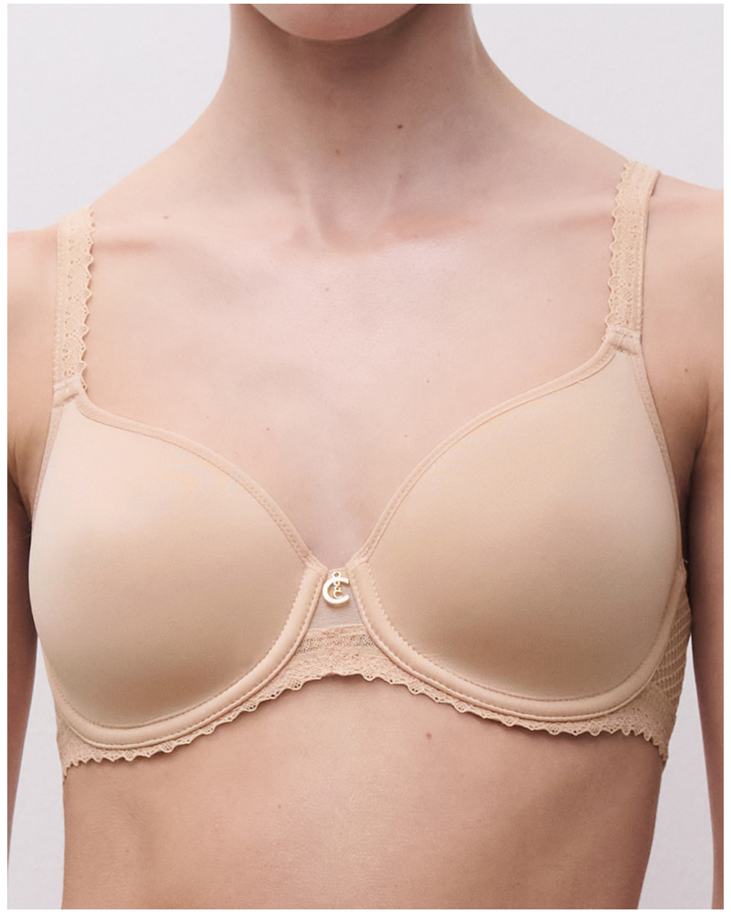 Sujetador con aros spacer Chantelle Romance (Beige Doré)