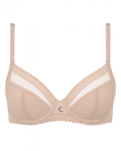 Sujetador con aros Chantelle Romance (Beige Doré)