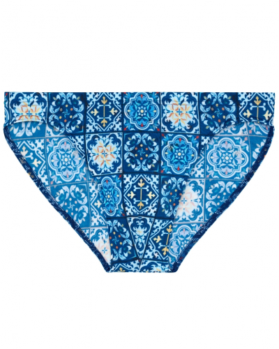 Micro slip de bain HOM Maiolica (Imprimé Carreaux Bleus)