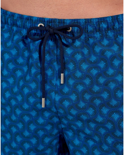 Boxer de bain HOM Trinacria (Imprimé Bleu Marine)