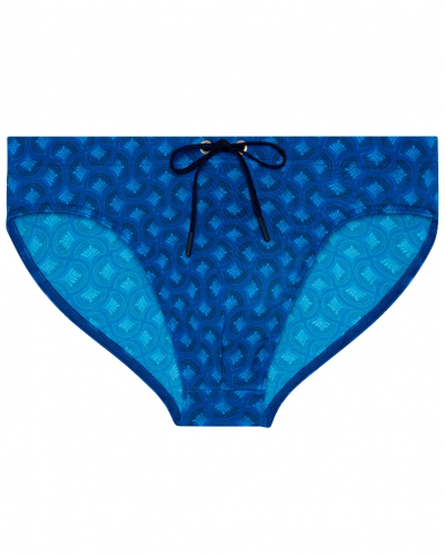 Mini calzoncillo de baño HOM Trinacria (Imprimé Bleu Marine)