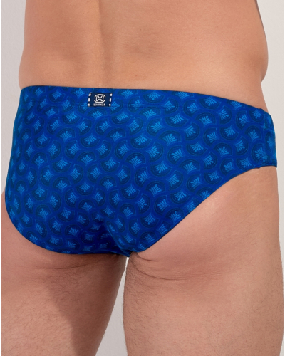 Mini bath brief HOM Trinacria (Imprimé Bleu Marine)