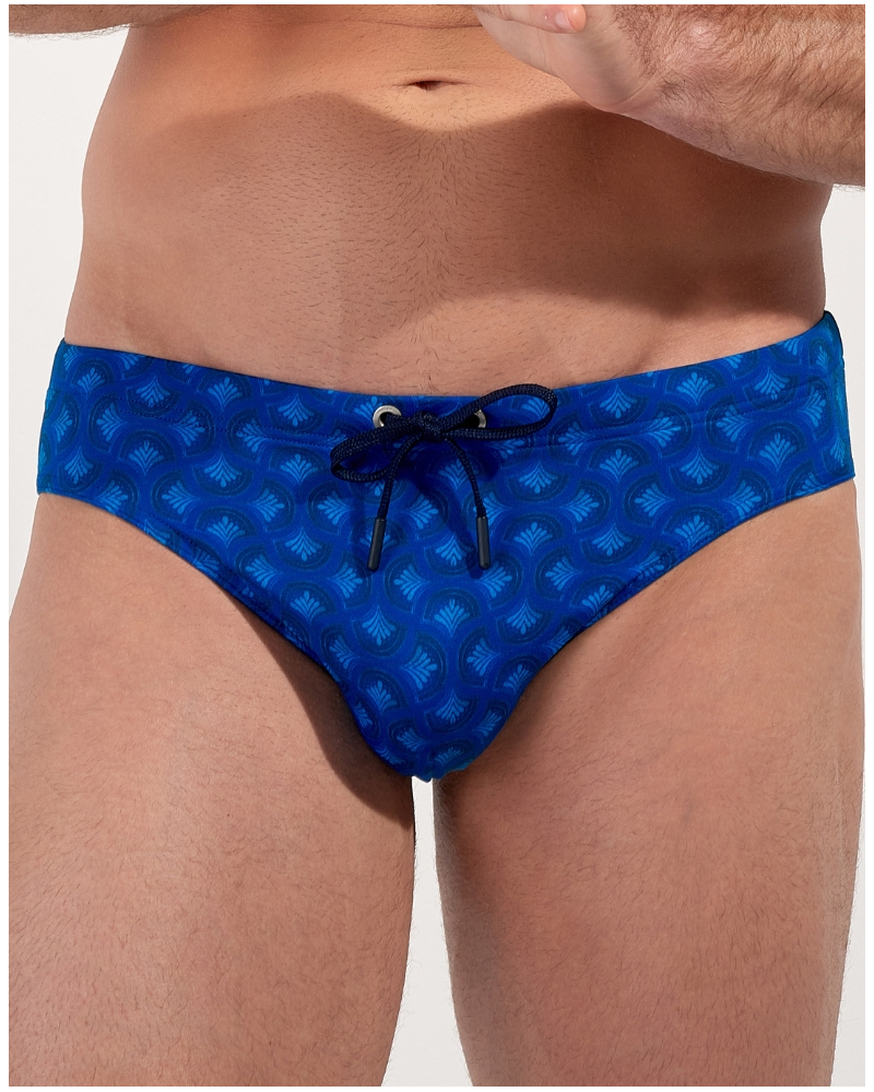 Mini bath brief HOM Trinacria (Imprimé Bleu Marine)