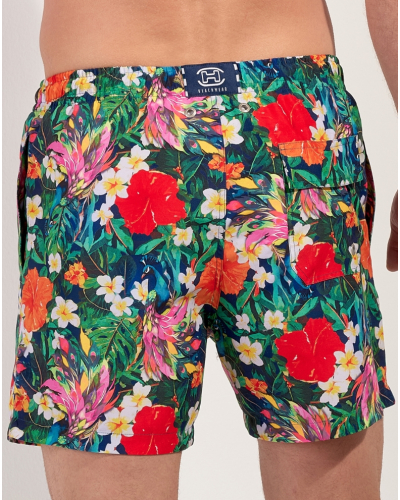 Boxer de baño HOM Peacock (Imprimé Floral Multicolore)