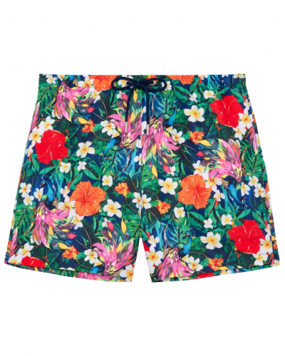Boxer de baño HOM Peacock (Imprimé Floral Multicolore)
