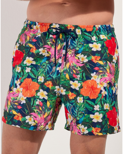 Boxer de baño HOM Peacock (Imprimé Floral Multicolore)