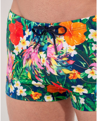 Bañador HOM Peacock (Imprimé Floral Multicolore)
