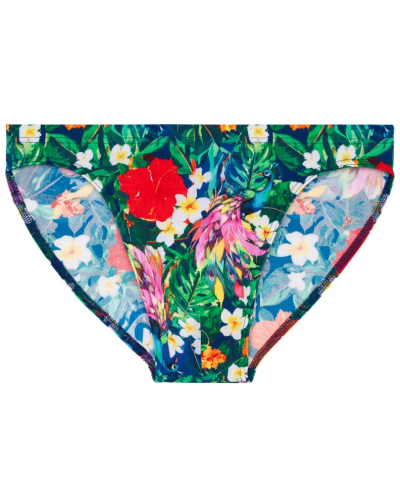 Micro calzoncillo de baño HOM Peacock (Imprimé Floral Multicolore)