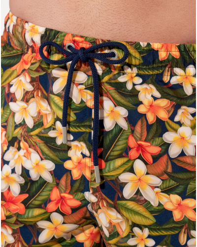 Boxer de bain HOM Etna (Imprimé Marine Floral)