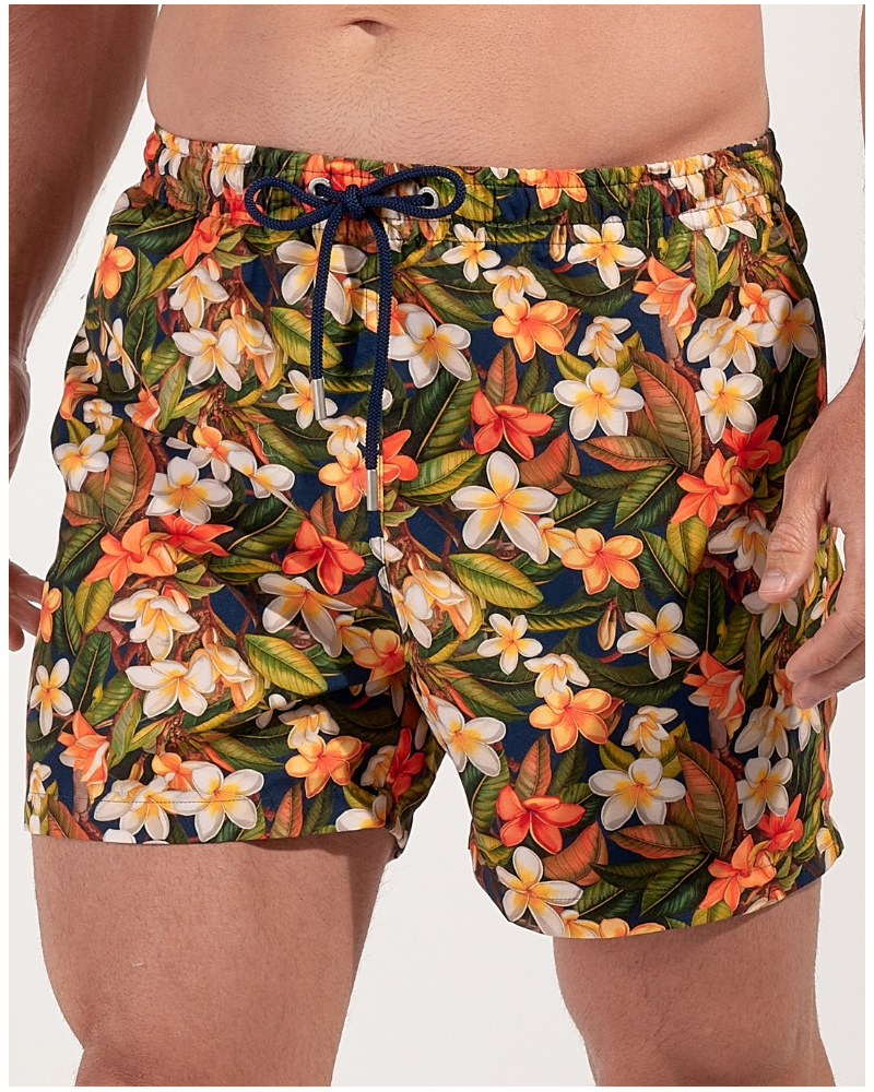 Boxer de baño HOM Etna (Imprimé Marine Floral)