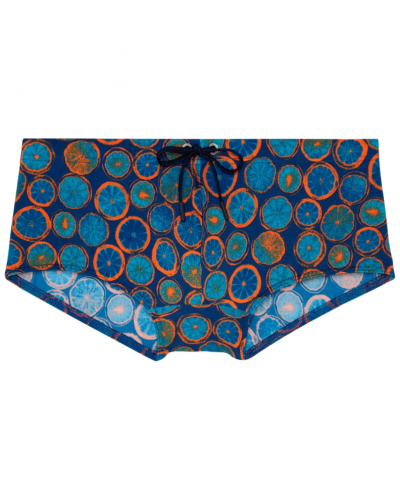 Shorty de baño HOM Trapani (Imprimé Marine/Orange)