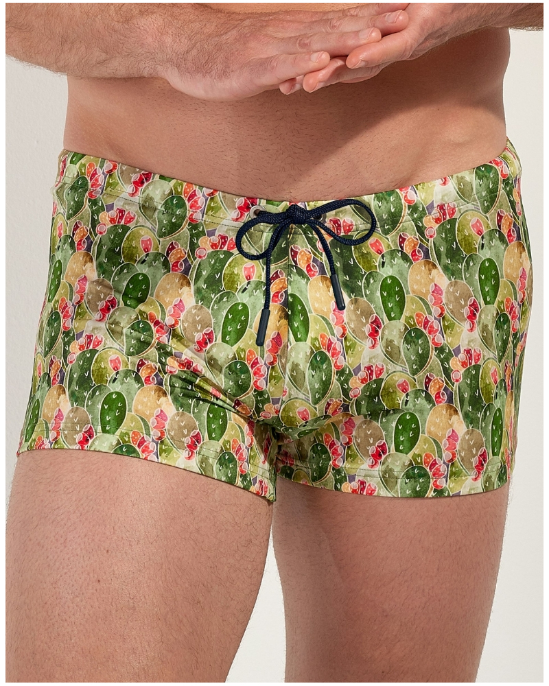 Bañadores HOM Taormina (Imprimé Vert)