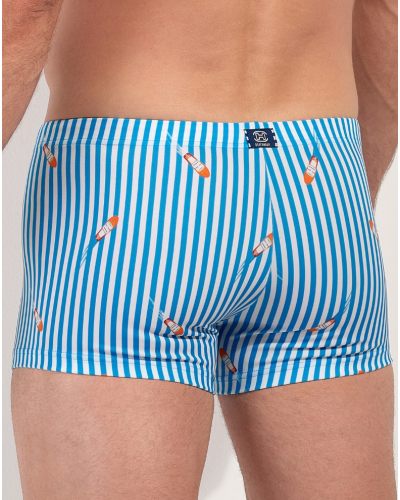 Bath short HOM Viareggio (Rayures Bleu/Blanc)