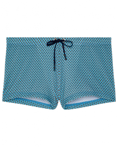 Short de bain HOM Cappuccino (Imprimé Bleu Turquoise)