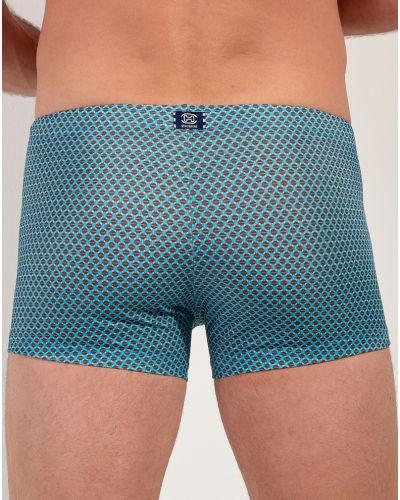 Swim Shorts HOM Cappuccino (Imprimé Bleu Turquoise)