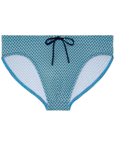 Mini calzoncillos de baño HOM Cappuccino (Imprimé Bleu Turquoise)