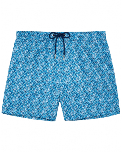 Boxer de bain HOM Camaiore (Imprimé Bleu/Vert)
