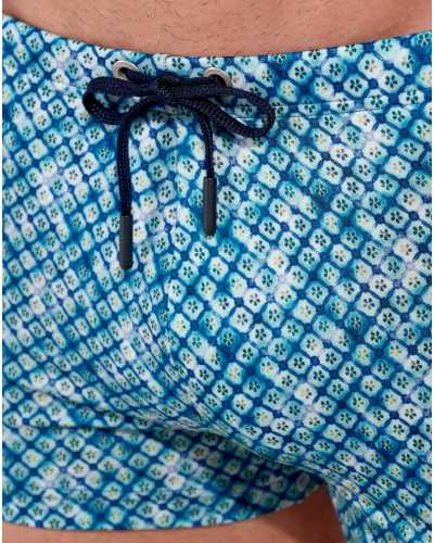 Bañadores HOM Camaiore (Imprimé Bleu/Vert)