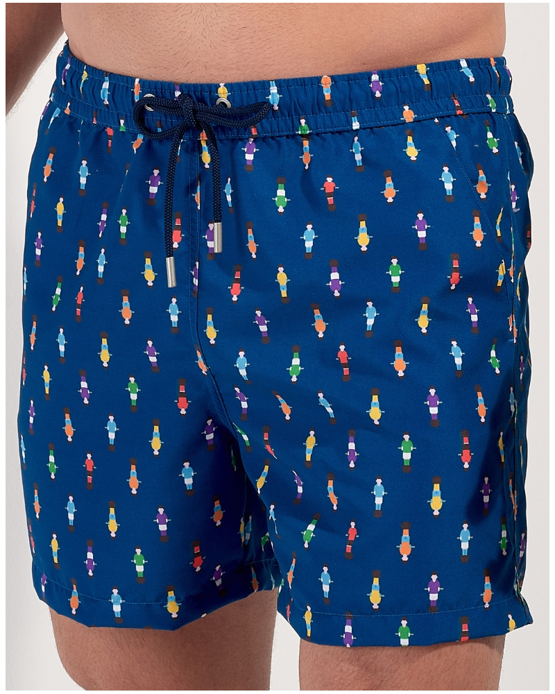 Boxer de baño HOM Calcio (Imprimé Marine Coloré)