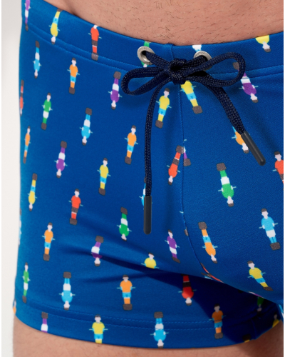Short de bain HOM Calcio (Imprimé Marine Coloré)