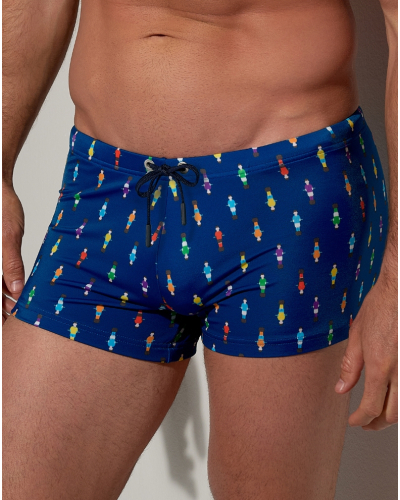 Short de bain HOM Calcio (Imprimé Marine Coloré)