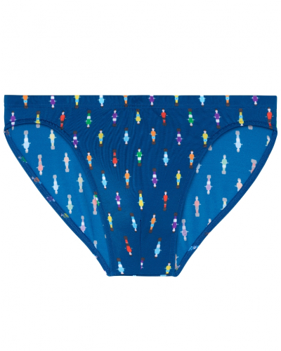 Micro slip de bain HOM Calcio (Imprimé Marine Coloré)