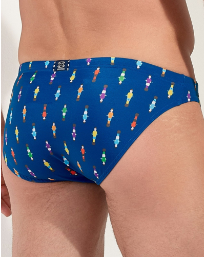 Micro swim briefs HOM Calcio (Imprimé Marine Coloré)