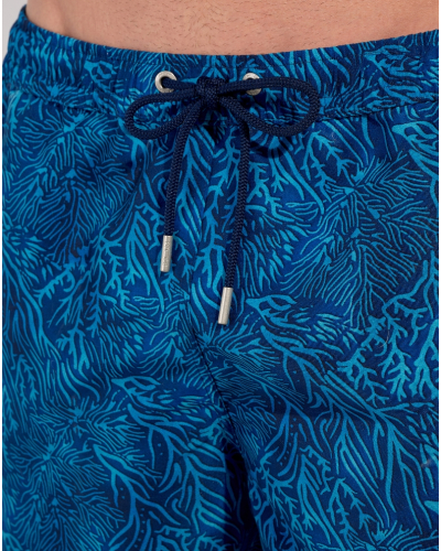 Beach boxer HOM Panarea (Imprimé Bleu Turquoise)