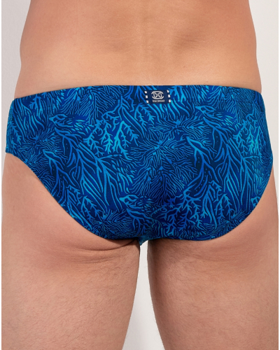 Mini slip de bain HOM Panarea (Imprimé Bleu Turquoise)