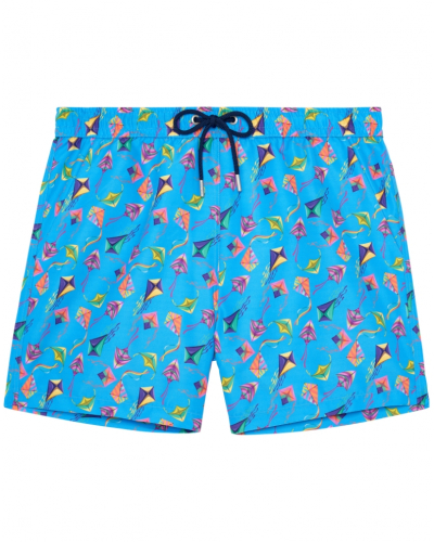 Beach boxer HOM Lido (Imprimé Bleu Coloré)