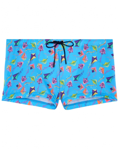 Short de bain HOM Lido (Imprimé Bleu Coloré)