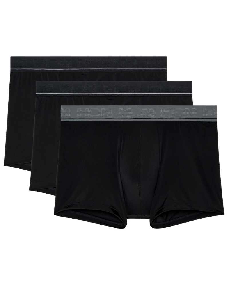 Paquete de 3 boxers HOM Leonard (Negro)