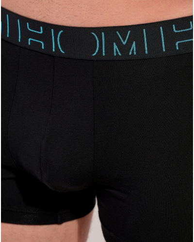 Lot de 3 boxers HOM Marco (Imprimé Bleu/Noir/Noir)