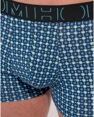 Paquete de 3 boxers HOM Marco (Imprimé Bleu/Noir/Noir)